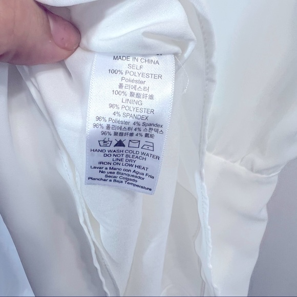 Impressions New with Tags white midi dress Medium - Picture 8 of 8